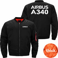 Thumbnail for AIRBUS A340 Ma-1 Bomber Jacket Flight Jacket Aviator Jacket THE AV8R