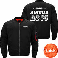 Thumbnail for AIRBUS A340 Ma-1 Bomber Jacket Flight Jacket Aviator Jacket THE AV8R
