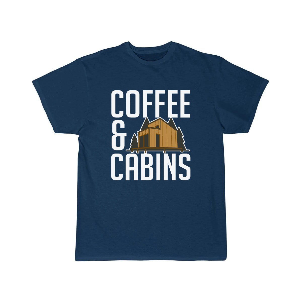 Coffee And Cabins Caffeine Lover Outdoor Camper T-SHIRT THE AV8R