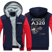 Thumbnail for AIRBUS A320 CMF56 DESIGNED ZIPPER SWEATERS THE AV8R