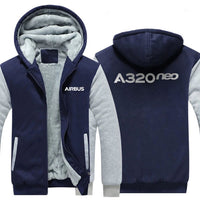Thumbnail for AIRBUS A320NEO DESIGNED ZIPPER SWEATERS THE AV8R