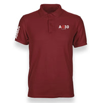Thumbnail for AIRBUS A330 LOVE AT FIRST FLIGHT DESIGNED POLO SHIRT THE AV8R