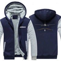 Thumbnail for AIRBUS A330 RUNWAY DESIGNED ZIPPER SWEATERS THE AV8R