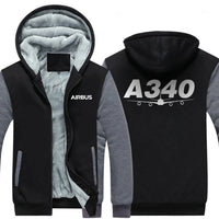 Thumbnail for AIRBUS A340 DESIGNED ZIPPER SWEATERS THE AV8R