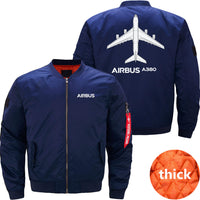 Thumbnail for AIRBUS A380 Ma-1 Bomber Jacket Flight Jacket Aviator Jacket THE AV8R
