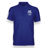 Thumbnail for AIRBUS A380 KING OF THE SKIES SINCE 2005 DESIGNED POLO SHIRT THE AV8R