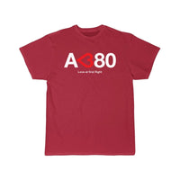 Thumbnail for Airbus A380 Love At First Flight Aviation Pilot T-Shirt THE AV8R