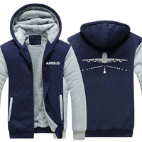 Thumbnail for AIRBUS A380 RUNWAY DESIGNED ZIPPER SWEATERS THE AV8R