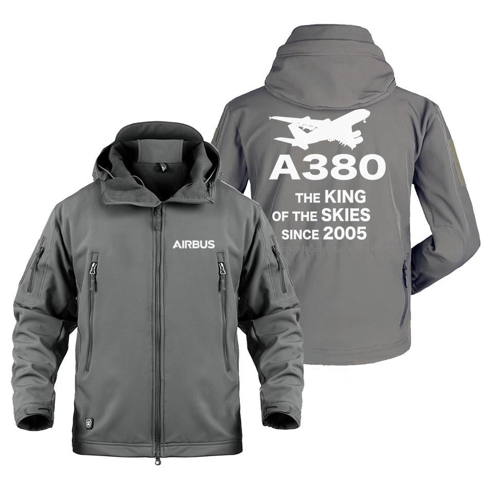 AIRBUS A380 THE KING OF THE SKIES SINCE 2005 MILITARY FLEECE THE AV8R