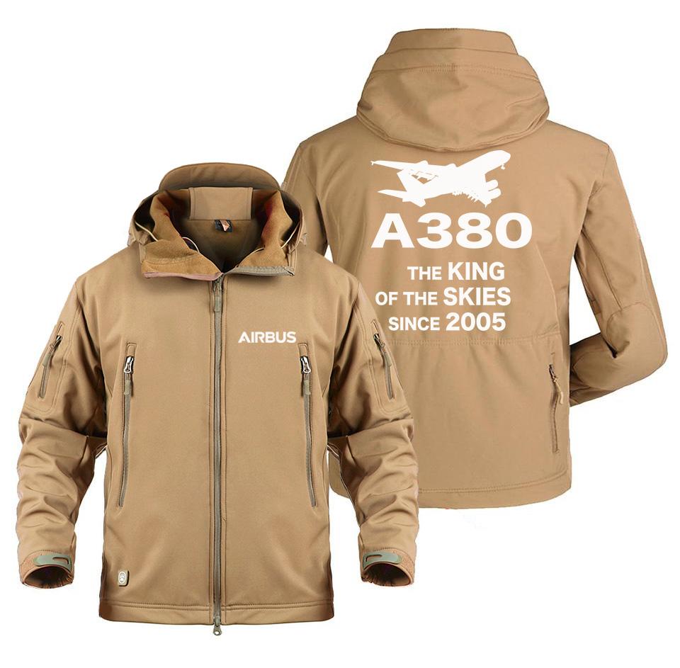AIRBUS A380 THE KING OF THE SKIES SINCE 2005 MILITARY FLEECE THE AV8R