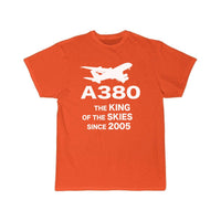 Thumbnail for Airbus A380 The King Of The Skies Since 2005 Aviation Pilot T-Shirt THE AV8R