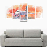 Thumbnail for AIRCRAFT. AIRPLANE FLYING IN THE CLOUDY SKY. PASSE CANVAS PRINT SETS C (NO FRAME) THE AV8R