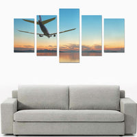 Thumbnail for AIRPLANE FLYING OVER TROPICAL SEAIRBUS AT BEAUTIFUL SUN CANVAS PRINT SETS C (NO FRAME) THE AV8R