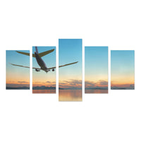 Thumbnail for AIRPLANE FLYING OVER TROPICAL SEAIRBUS AT BEAUTIFUL SUN CANVAS PRINT SETS C (NO FRAME) THE AV8R