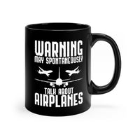 Thumbnail for WARNING AIRPLANES DESIGNED - MUG Printify