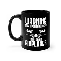Thumbnail for WARNING AIRPLANES DESIGNED - MUG Printify