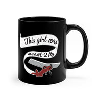 Thumbnail for THIS GIRL WAS MEANT 2 FLY DESIGNED - MUG Printify