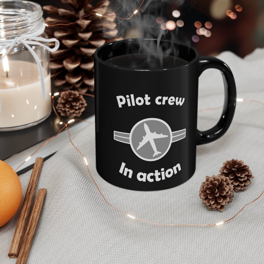 PILOT CREW IN ACTION DESIGNED - MUG Printify