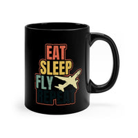 Thumbnail for EAT SLEEP FLY   DESIGNED -MUG Printify