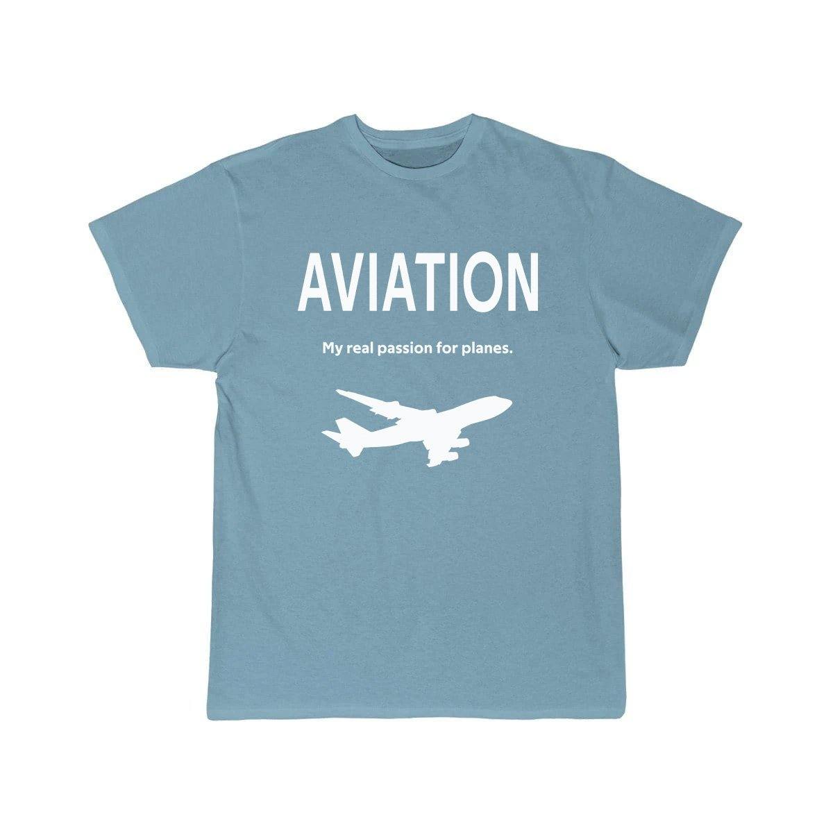 AVIATION MY REAL PASSION FOR PLANES T SHIRT THE AV8R