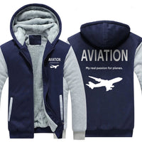 Thumbnail for AVIATION MY REAL PASSION FOR PLANES ZIPPER SWEATER THE AV8R