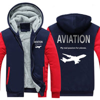 Thumbnail for AVIATION MY REAL PASSION FOR PLANES ZIPPER SWEATER THE AV8R