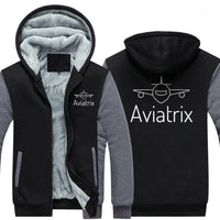 Thumbnail for AVIATRIX AND AIRPLANES DESIGNED ZIPPER SWEATER THE AV8R