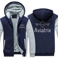 Thumbnail for AVIATRIX AND AIRPLANES DESIGNED ZIPPER SWEATER THE AV8R