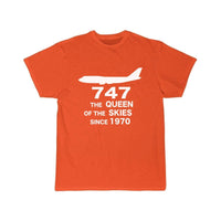 Thumbnail for B747 THE QUEEN OF THE SKIES SINCE 1970 DESIGNED T-SHIRT THE AV8R