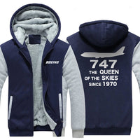 Thumbnail for B747 THE QUEEN OF THE SKIES SINCE 1970 DESIGNED ZIPPER SWEATER THE AV8R