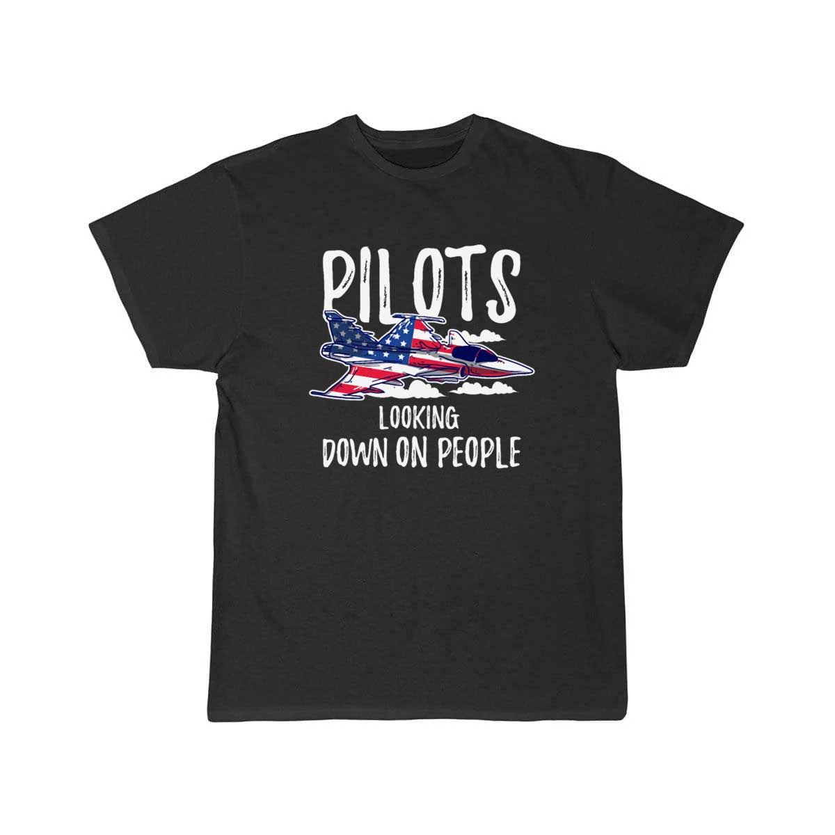 Pilots Looking Down People Fighter Jet Aircraft T Shirt THE AV8R