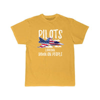 Thumbnail for Pilots Looking Down People Fighter Jet Aircraft T Shirt THE AV8R