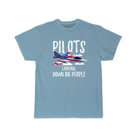 Thumbnail for Pilots Looking Down People Fighter Jet Aircraft T Shirt THE AV8R