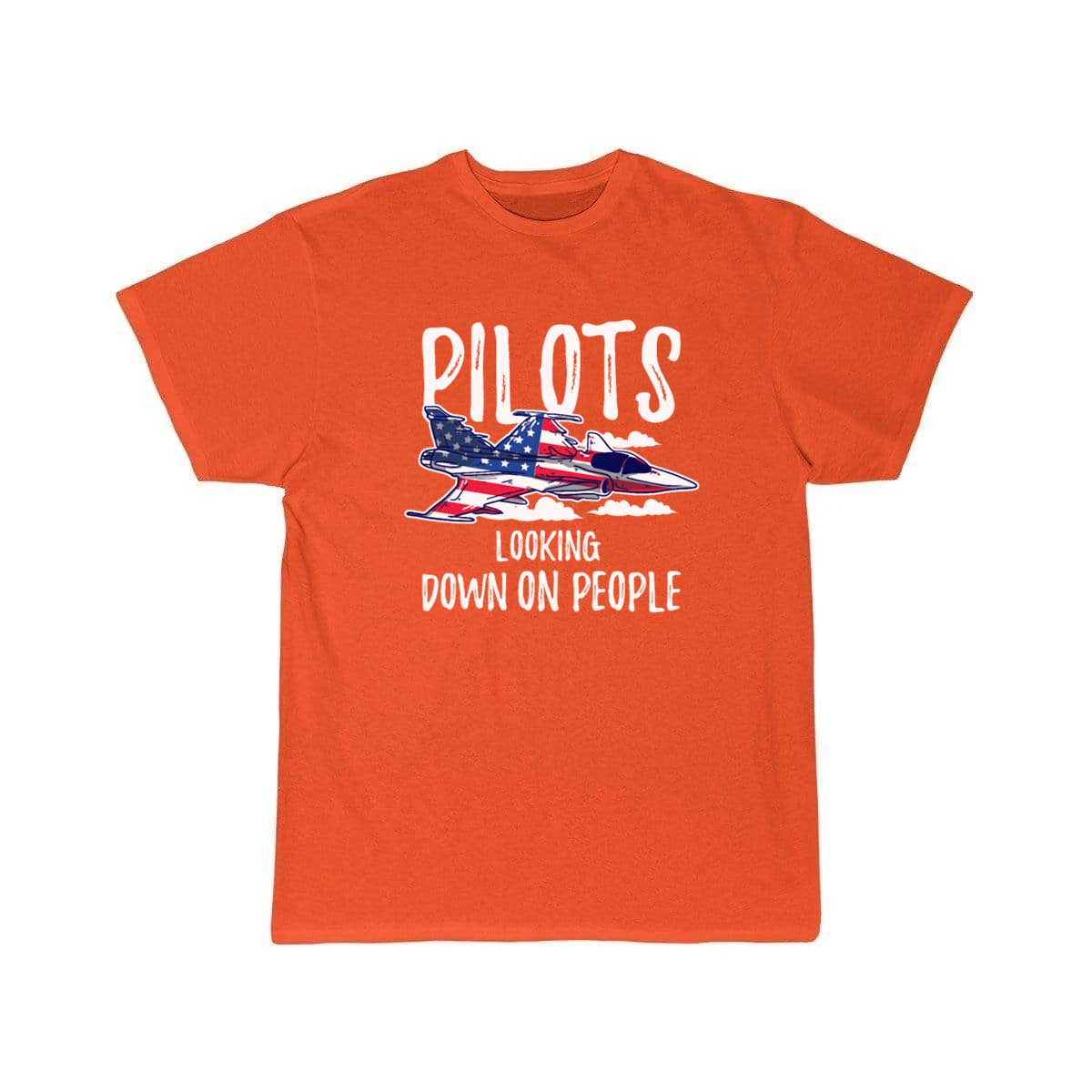 Pilots Looking Down People Fighter Jet Aircraft T Shirt THE AV8R