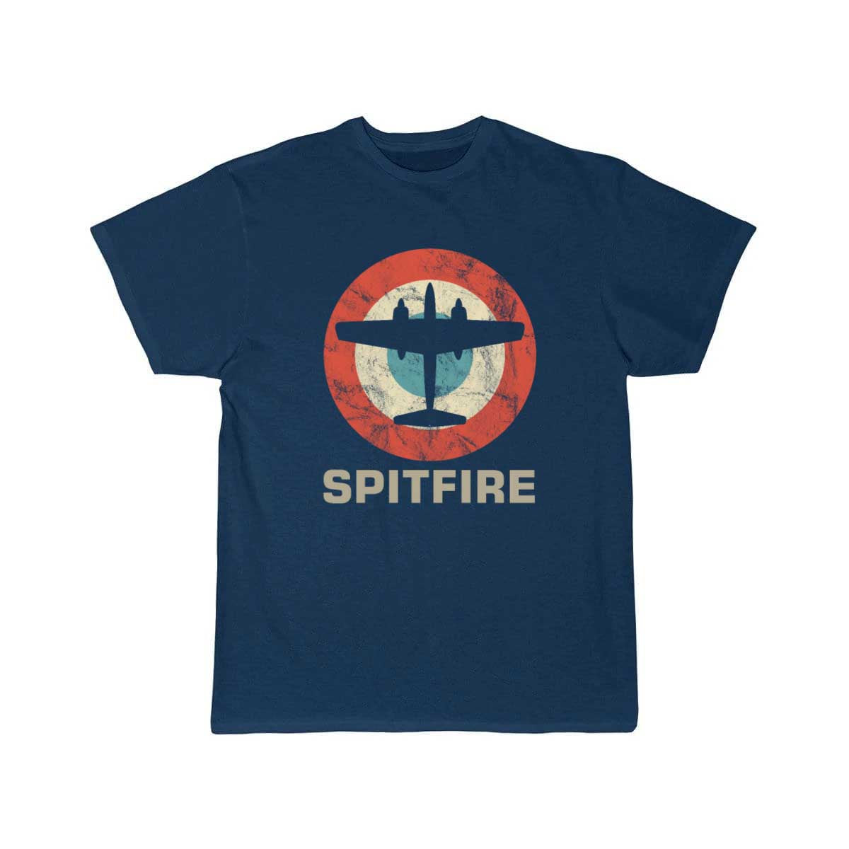 Spitfire Retro Vintage Jet Fighter Shooting Plane T Shirt THE AV8R