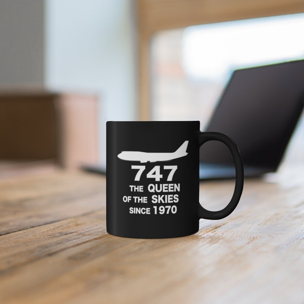 BOEING 747  DESIGNED MUG Printify