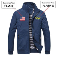 Thumbnail for CUSTOM FLAG & NAME WITH BADGE 4 DESIGNED PILOT  S THE AV8R
