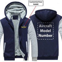 Thumbnail for CUSTOM NAME & AIRCRAFT MODEL NUMBER DESIGNED ZIPPER SWEATERS THE AV8R