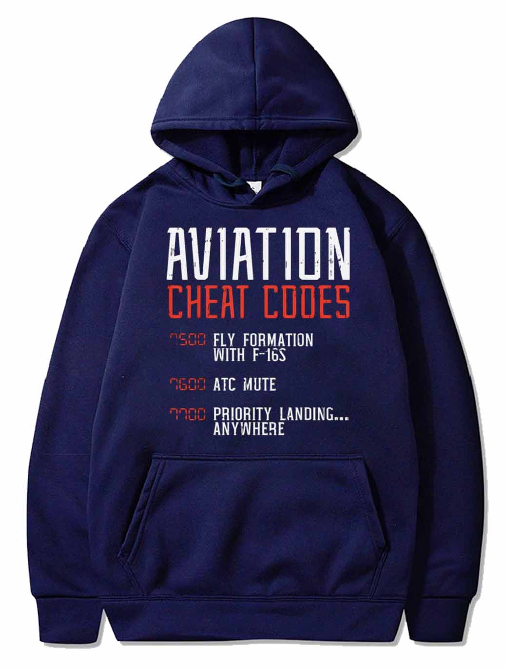 Aviation Cheat Codes Funny Airplane Humor Pilot PULLOVER THE AV8R