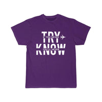 Thumbnail for Airplane Try And You Will Know White Cool Gift T-SHIRT THE AV8R