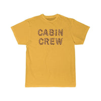 Thumbnail for Cabin Crew Leopard Print Letters T-SHIRT THE AV8R