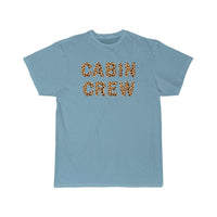 Thumbnail for Cabin Crew Leopard Print Letters T-SHIRT THE AV8R
