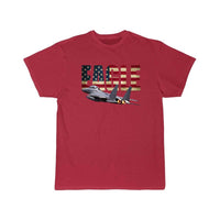 Thumbnail for F 15 EAGLE FIGHTER PLANE JET US FLAG T Shirt THE AV8R
