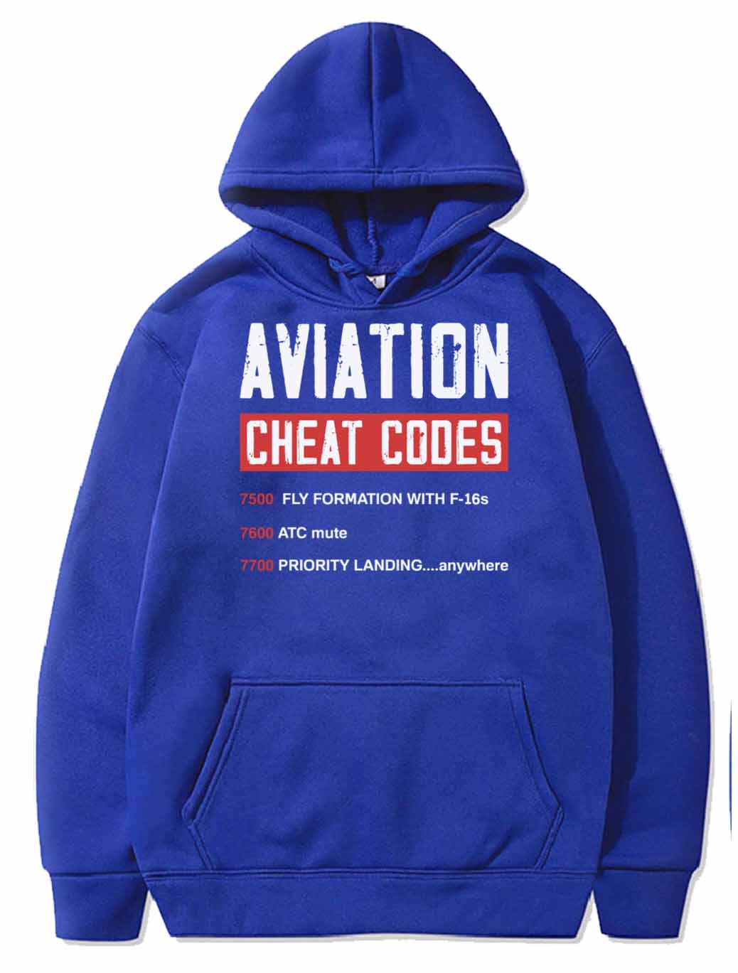 Funny Pilot Airplane Gifts Aviation Cheat Codes PULLOVER THE AV8R