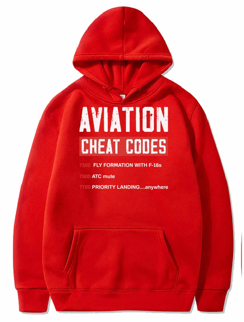 Funny Pilot Airplane Gifts Aviation Cheat Codes PULLOVER THE AV8R