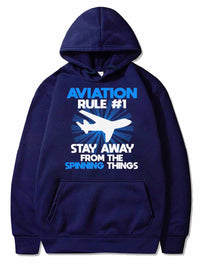 Thumbnail for Aviation Rule funny Pilot Airplane Quote PULLOVER THE AV8R