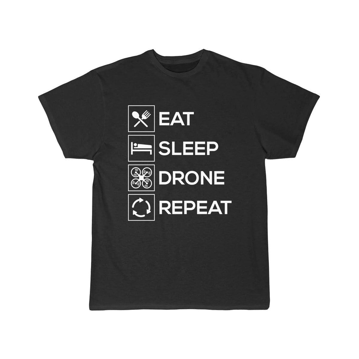 EAT SLEEP DRONE REPEAT CLASSIC T-SHIRT THE AV8R