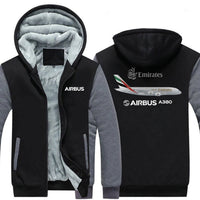 Thumbnail for EMIRATES AIRBUS A380 DESIGNED ZIPPER SWEATERS THE AV8R