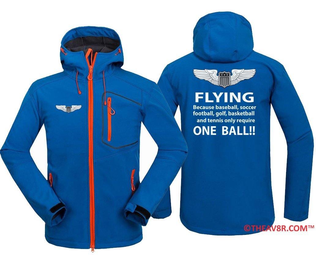FLYING BECAUSE OTHER THINGS REQUIRE ONE BALL DESIGNED HOODIE THE AV8R