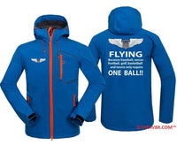 Thumbnail for FLYING BECAUSE OTHER THINGS REQUIRE ONE BALL DESIGNED HOODIE THE AV8R